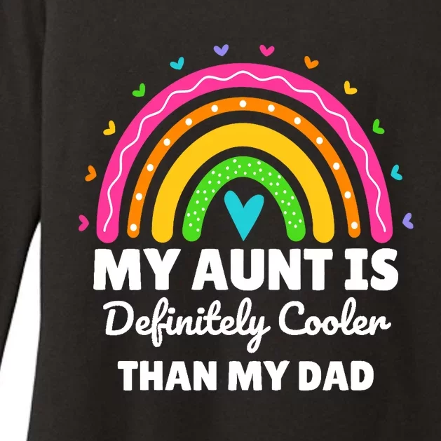 My Aunt Is Definitely Cooler Than My Dad Auntie Niece Nephew Womens CVC Long Sleeve Shirt