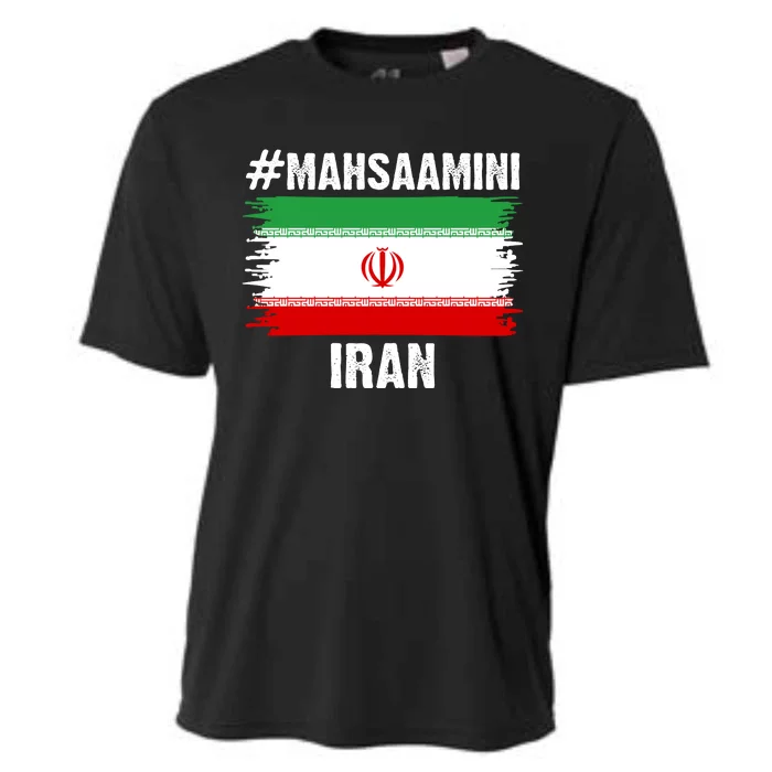 Mahsa Amini Iran Flag Support Womens Rights Cooling Performance Crew T-Shirt