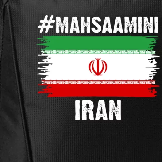 Mahsa Amini Iran Flag Support Womens Rights City Backpack