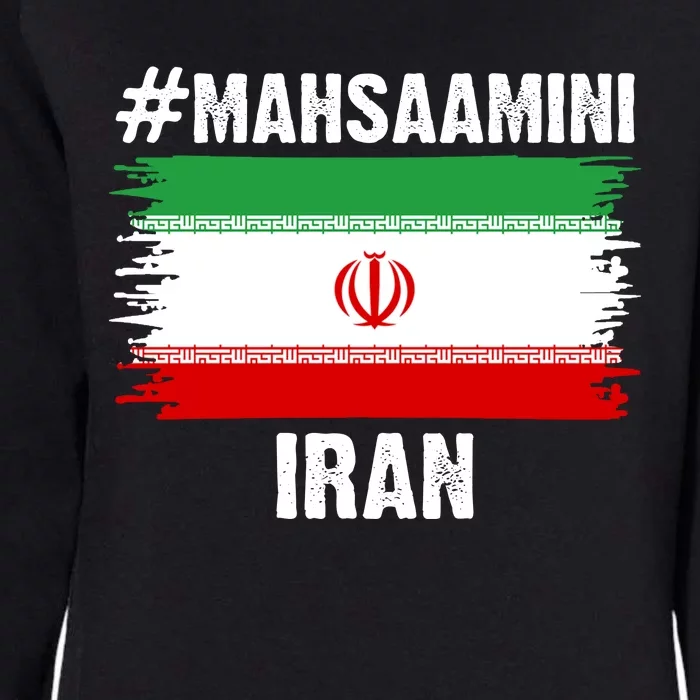 Mahsa Amini Iran Flag Support Womens Rights Womens California Wash Sweatshirt