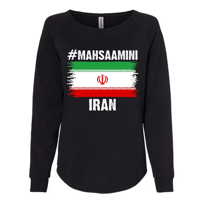 Mahsa Amini Iran Flag Support Womens Rights Womens California Wash Sweatshirt