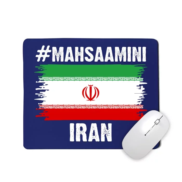 Mahsa Amini Iran Flag Support Womens Rights Mousepad