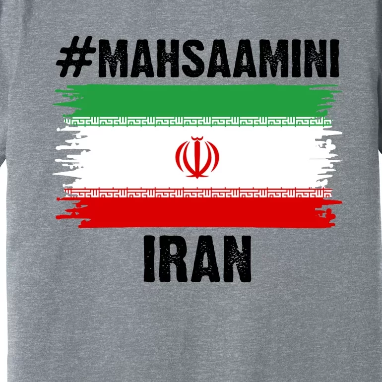 Mahsa Amini Iran Flag Support Womens Rights Premium T-Shirt