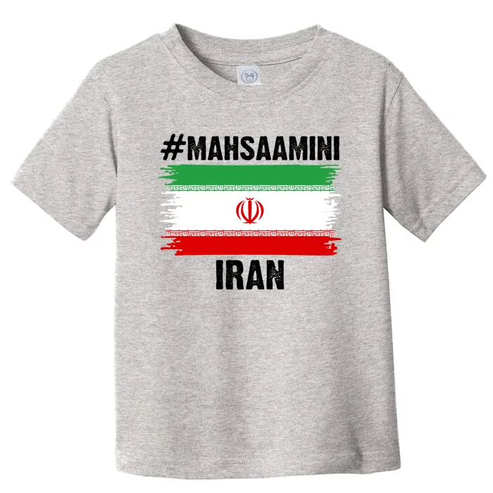 Mahsa Amini Iran Flag Support Womens Rights Toddler T-Shirt