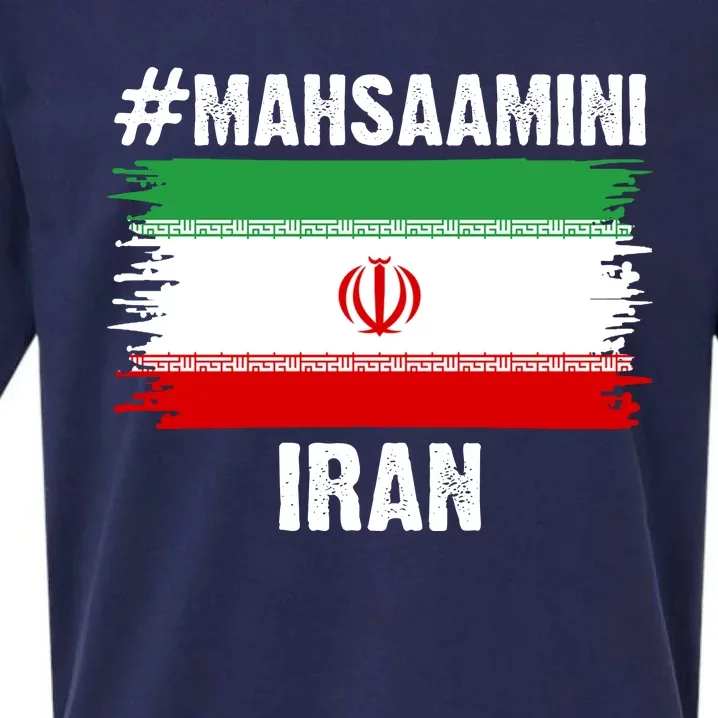 Mahsa Amini Iran Flag Support Womens Rights Sueded Cloud Jersey T-Shirt