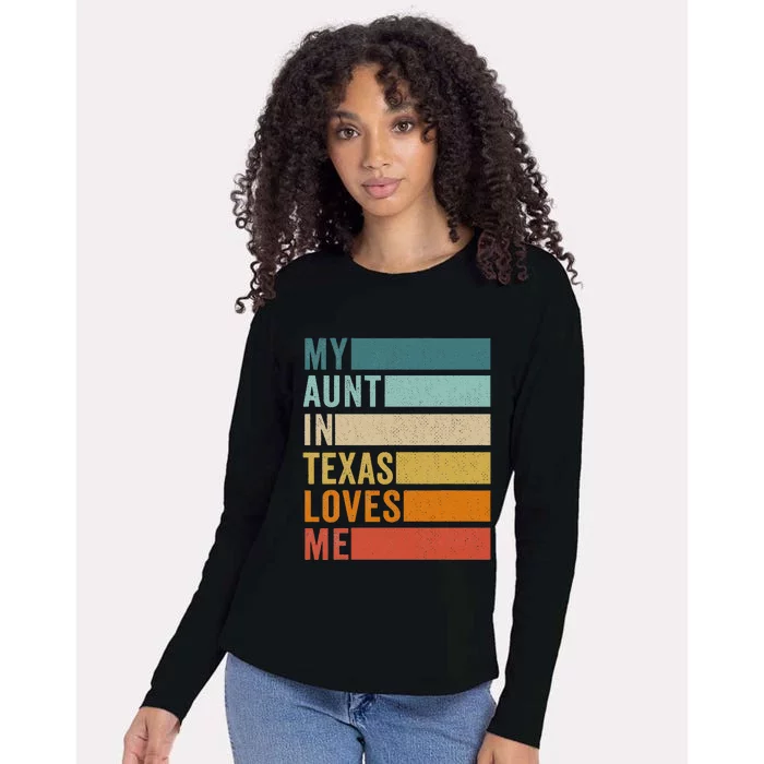 My Aunt In Texas Loves Me Womens Cotton Relaxed Long Sleeve T-Shirt