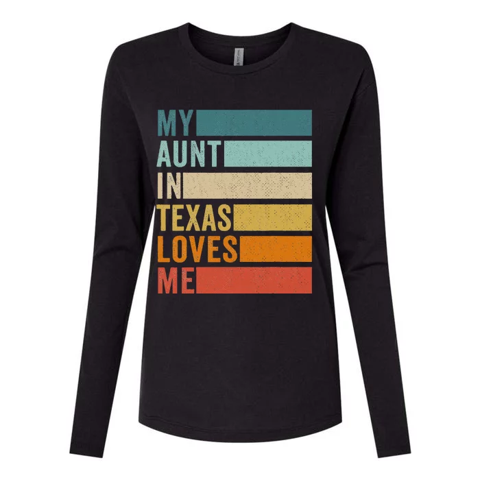 My Aunt In Texas Loves Me Womens Cotton Relaxed Long Sleeve T-Shirt