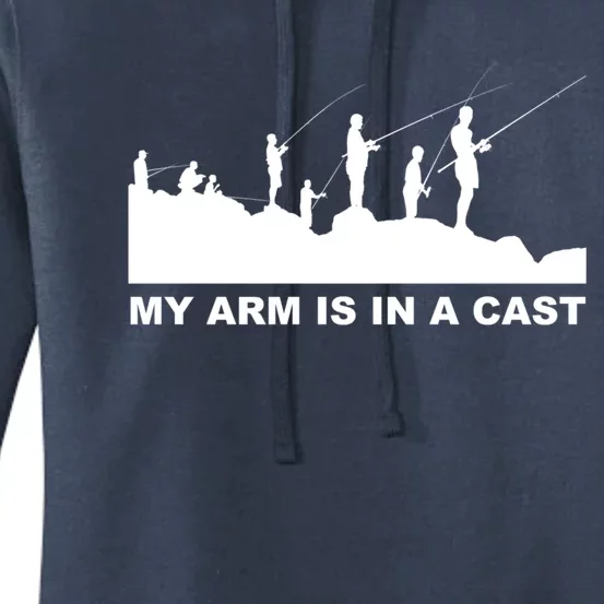 My Arm Is In A Cast Meaningful Gift Women's Pullover Hoodie