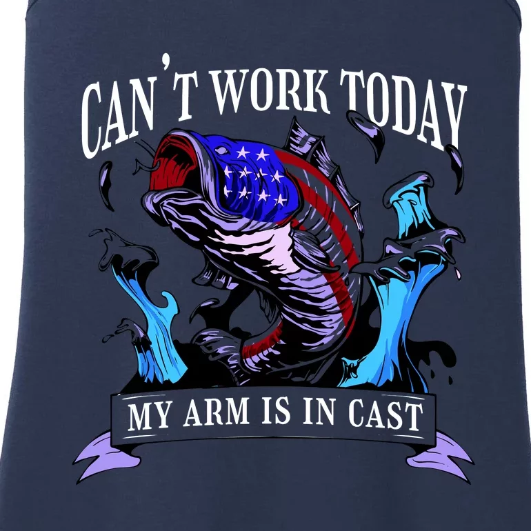 My Arm Is In A Cast Fishing USA Ladies Essential Tank