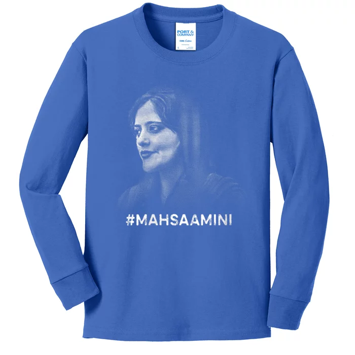 Mahsa Amini Iran #MAHSAAMINI Kids Long Sleeve Shirt