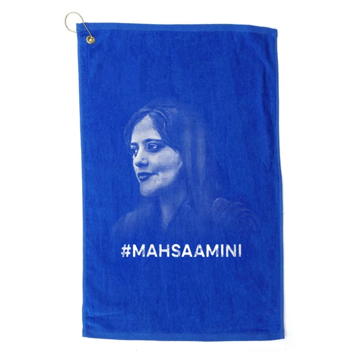 Mahsa Amini Iran #MAHSAAMINI Platinum Collection Golf Towel