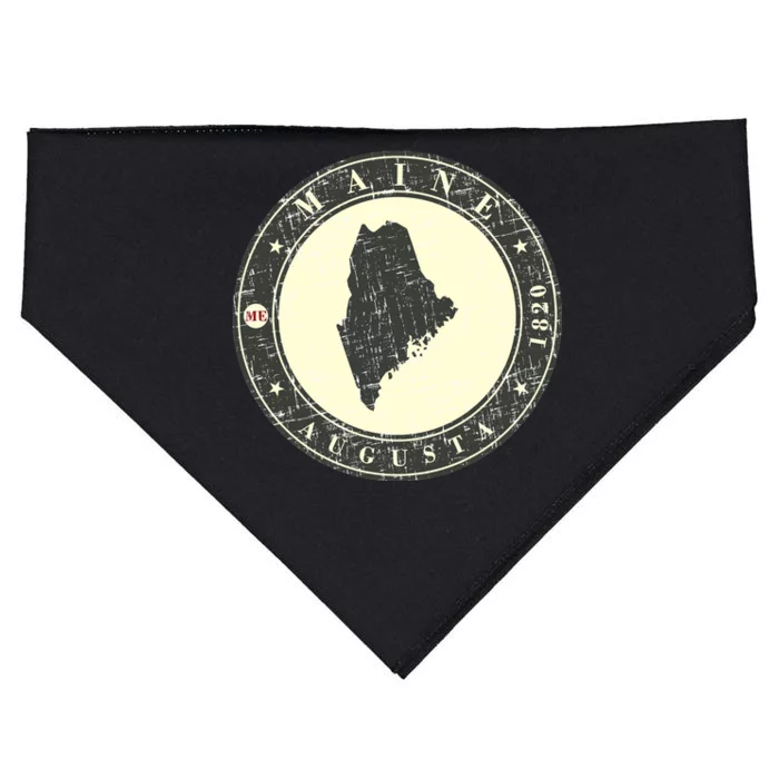 Maine Augusta Retro USA-Made Doggie Bandana