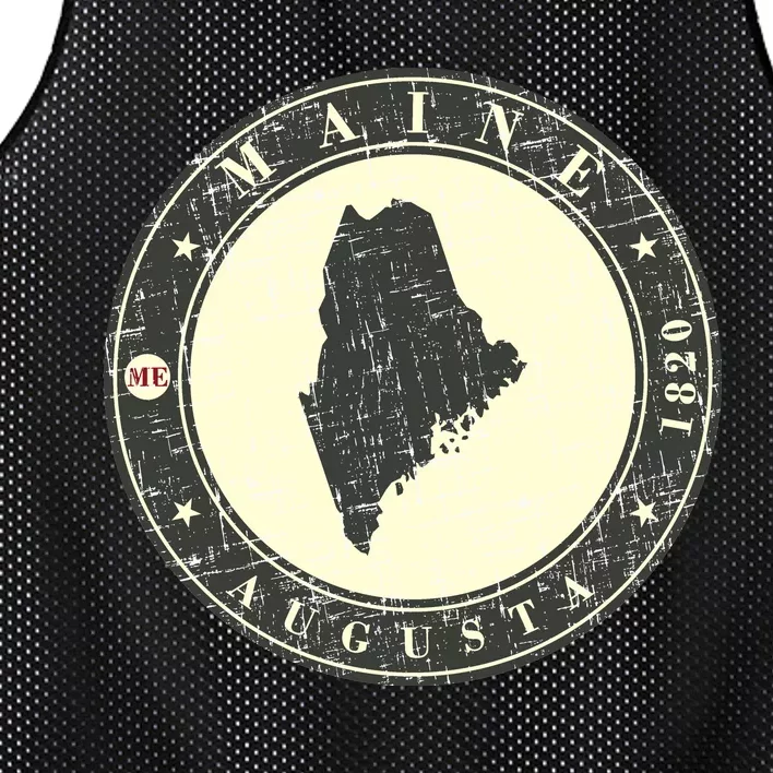 Maine Augusta Retro Mesh Reversible Basketball Jersey Tank