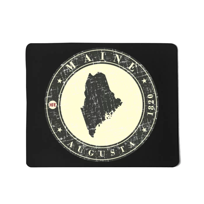 Maine Augusta Retro Mousepad