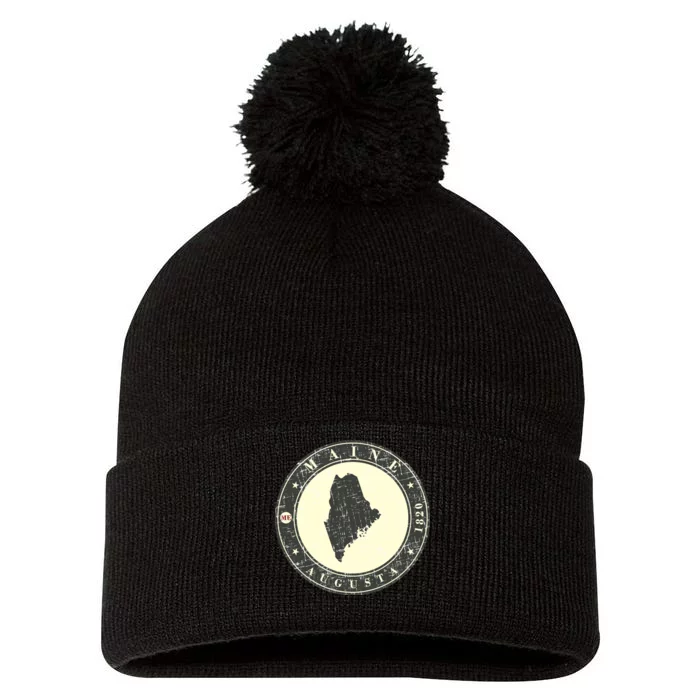 Maine Augusta Retro Pom Pom 12in Knit Beanie