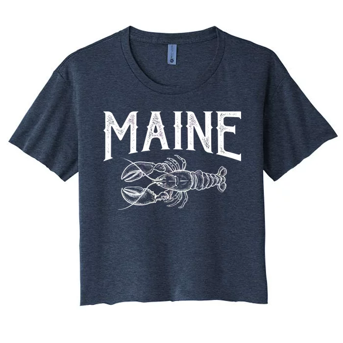 Maine Lobster Women's Crop Top Tee