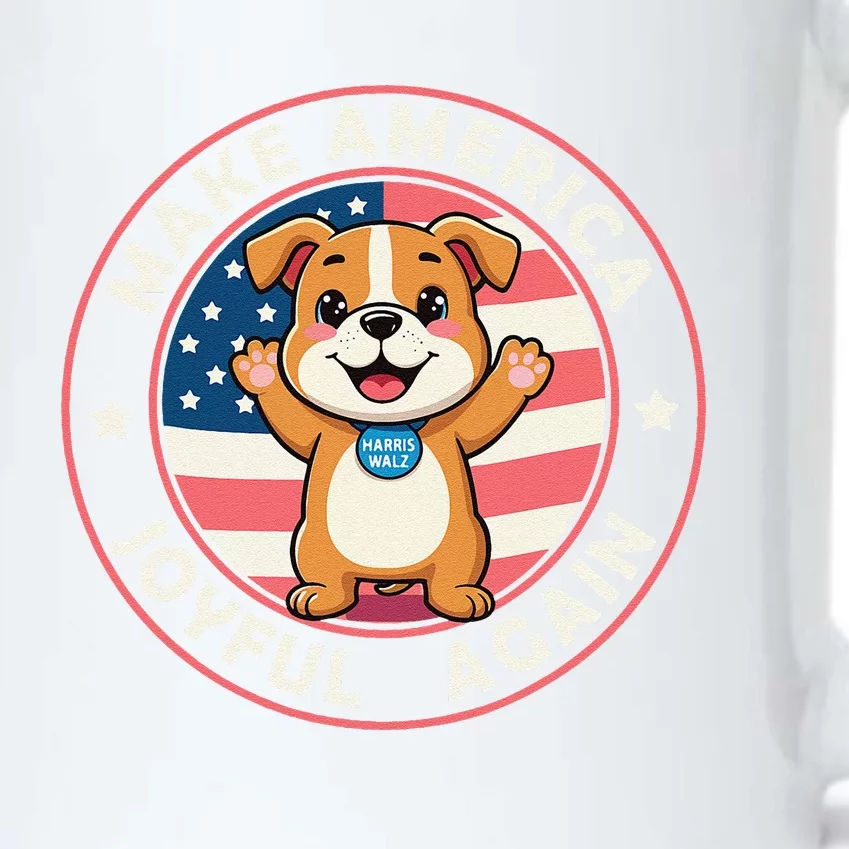 Make America Joyful Again Harris Wall 2024 Childless Dog Black Color Changing Mug