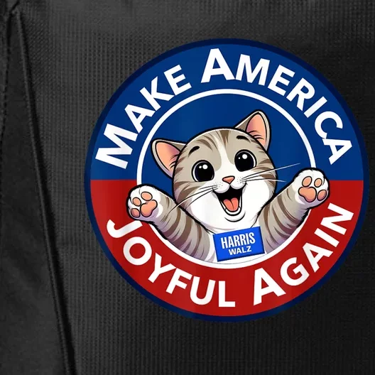 Make America Joyful Again Harris Wall 2024 Cat Lady City Backpack