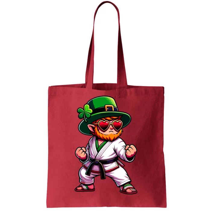 Martial Arts Judo Karate Leprechaun St Patricks Day Tote Bag