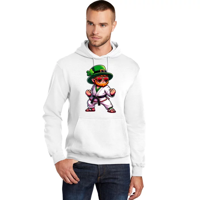 Martial Arts Judo Karate Leprechaun St Patricks Day Hoodie