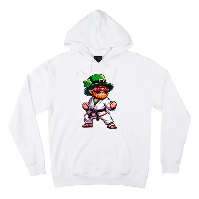 Martial Arts Judo Karate Leprechaun St Patricks Day Hoodie