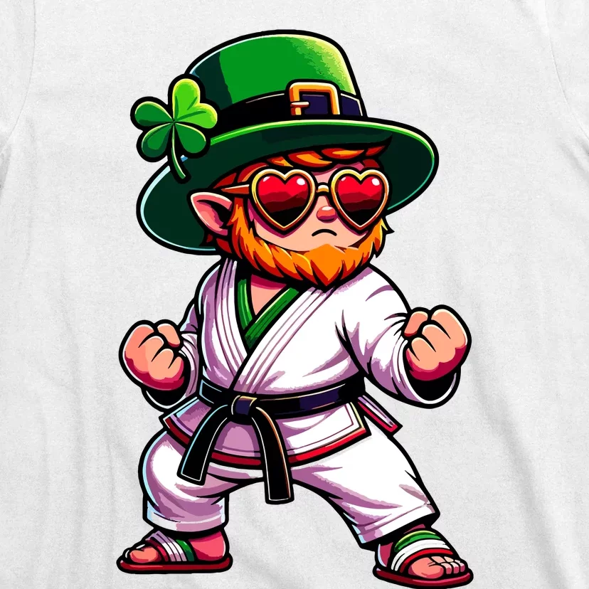 Martial Arts Judo Karate Leprechaun St Patricks Day T-Shirt