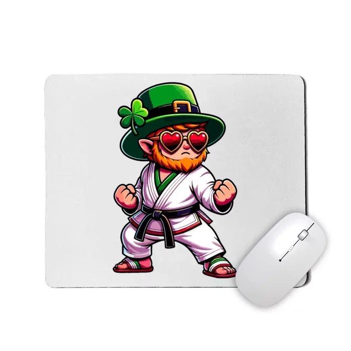 Martial Arts Judo Karate Leprechaun St Patricks Day Mousepad