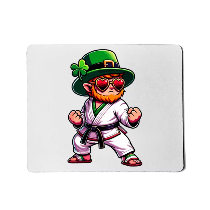 Martial Arts Judo Karate Leprechaun St Patricks Day Mousepad