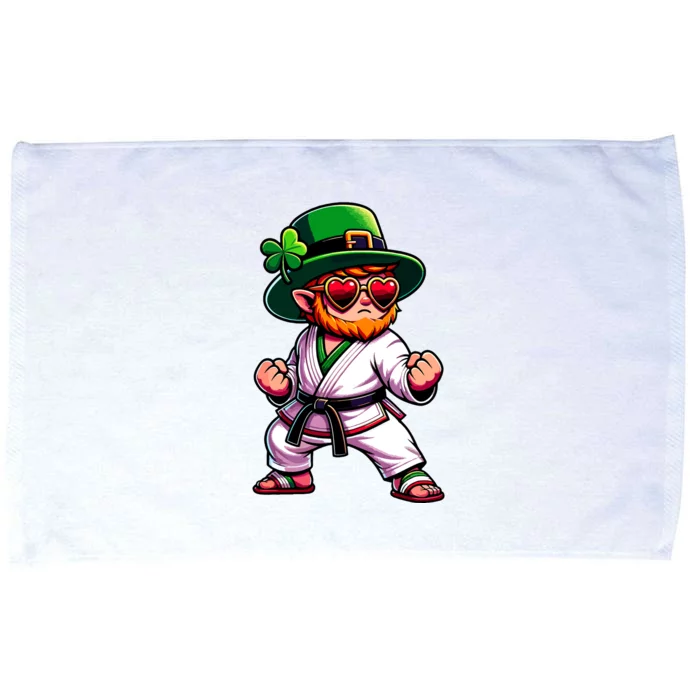 Martial Arts Judo Karate Leprechaun St Patricks Day Microfiber Hand Towel