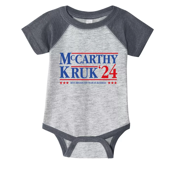 Mccarthy And Kruk 24 Best Broadcast Team In Baseball Infant Baby Jersey Bodysuit