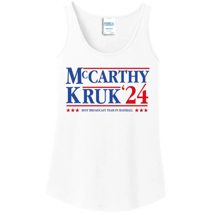 Mccarthy And Kruk 24 Best Broadcast Team In Baseball Ladies Essential Tank