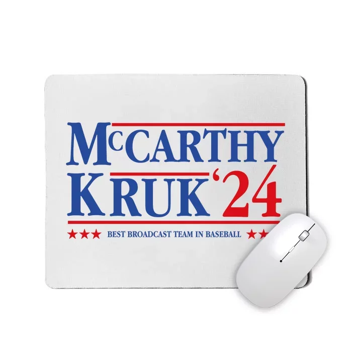 Mccarthy And Kruk 24 Best Broadcast Team In Baseball Mousepad