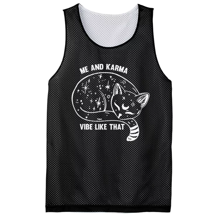 Me and Karma vibe like that Mesh Reversible Basketball Jersey Tank