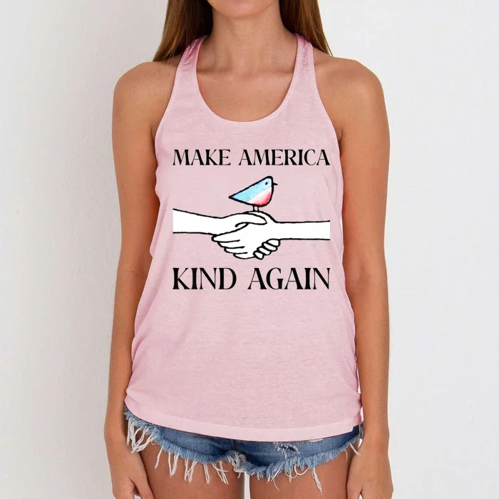 Make America Kind Again Women's Knotted Racerback Tank