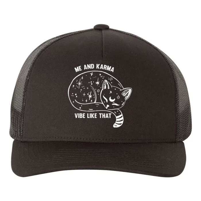 Me And Karma Vibe Like That Yupoong Adult 5-Panel Trucker Hat