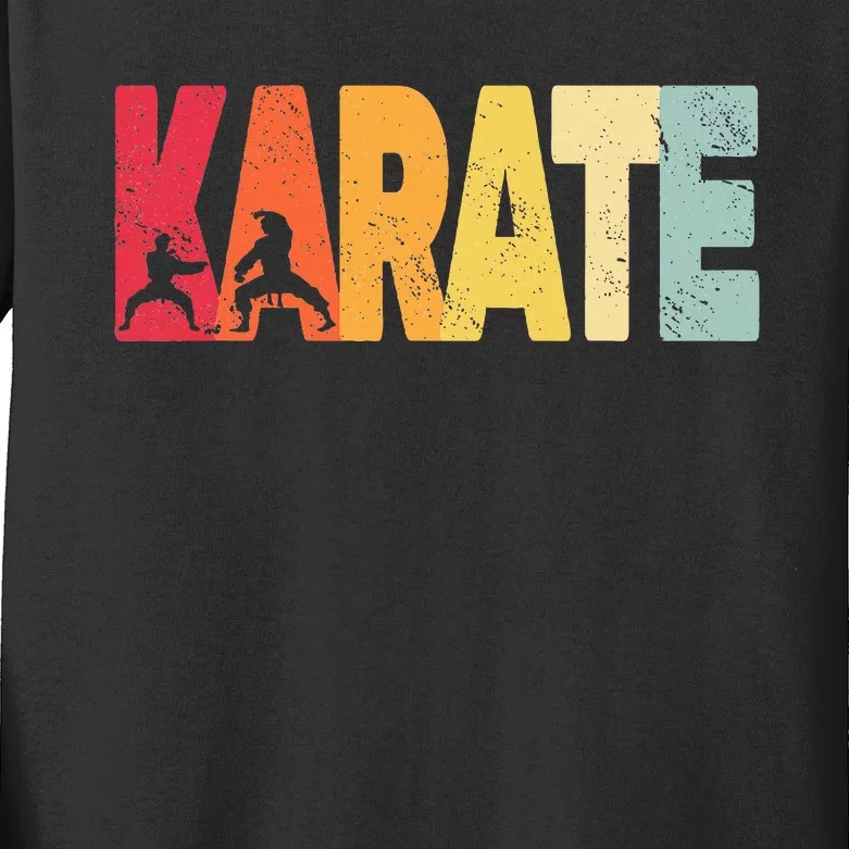 Martial Arts Karate Kids Long Sleeve Shirt