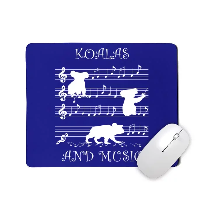 Music And Koalas Eucalyptus Tree Koala Bear Cute Gift Mousepad