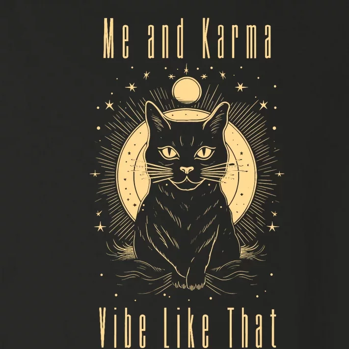 Me And Karma Vibe Like That Cat Lover Toddler Long Sleeve Shirt