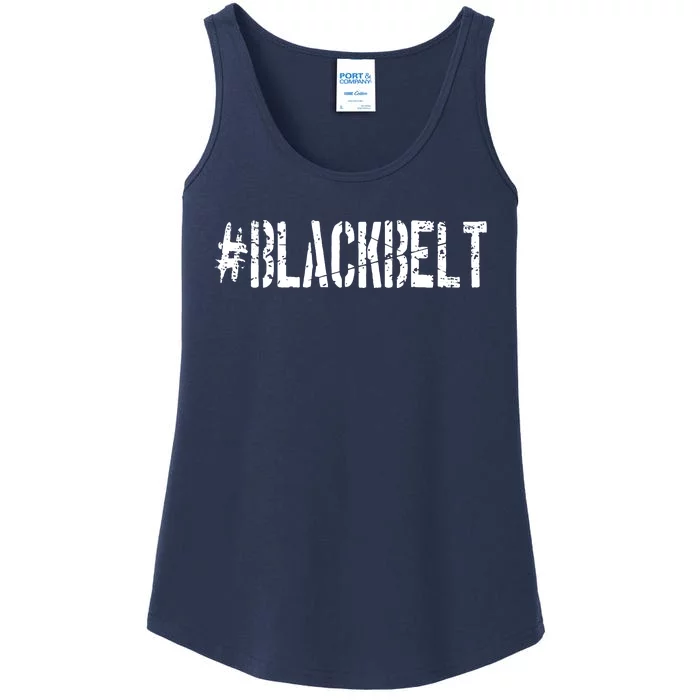 Martial Arts Karate Black Belt Ladies Essential Tank