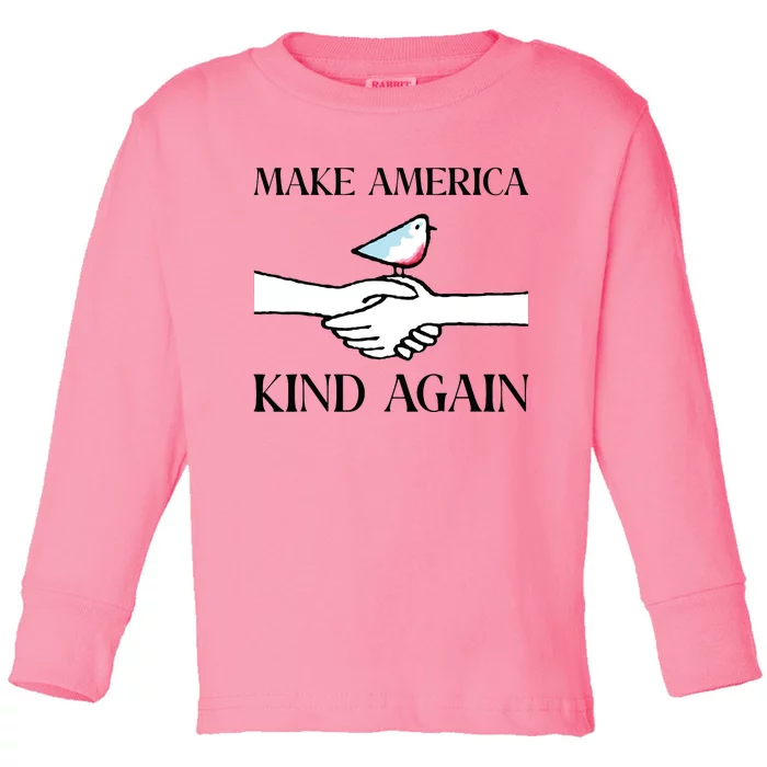 Make America Kind Again Toddler Long Sleeve Shirt