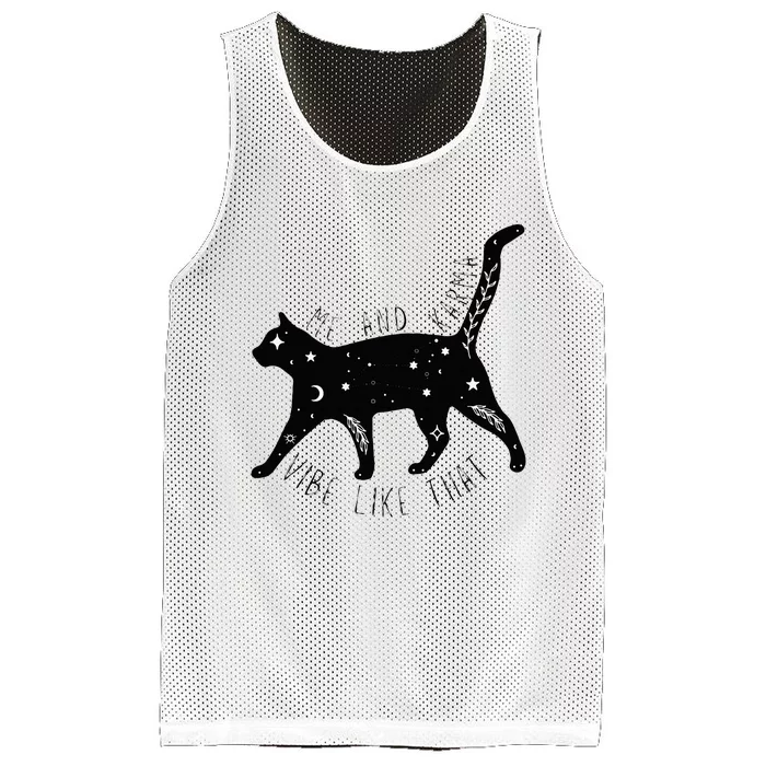 Me And Karma Vibe Like That Cat Lover Mesh Reversible Basketball Jersey Tank