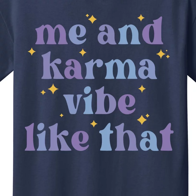 Me And Karma Cat Vibe Like That Kids T-Shirt