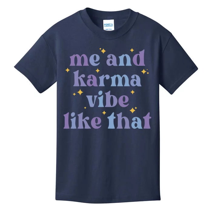 Me And Karma Cat Vibe Like That Kids T-Shirt