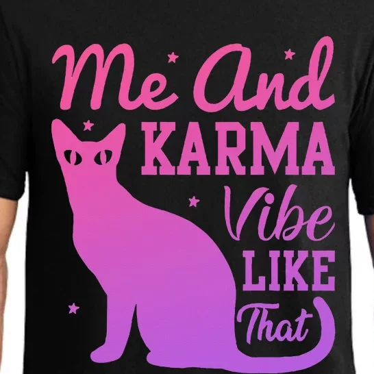 Me And Karma Vibe Lazy Cat Pajama Set