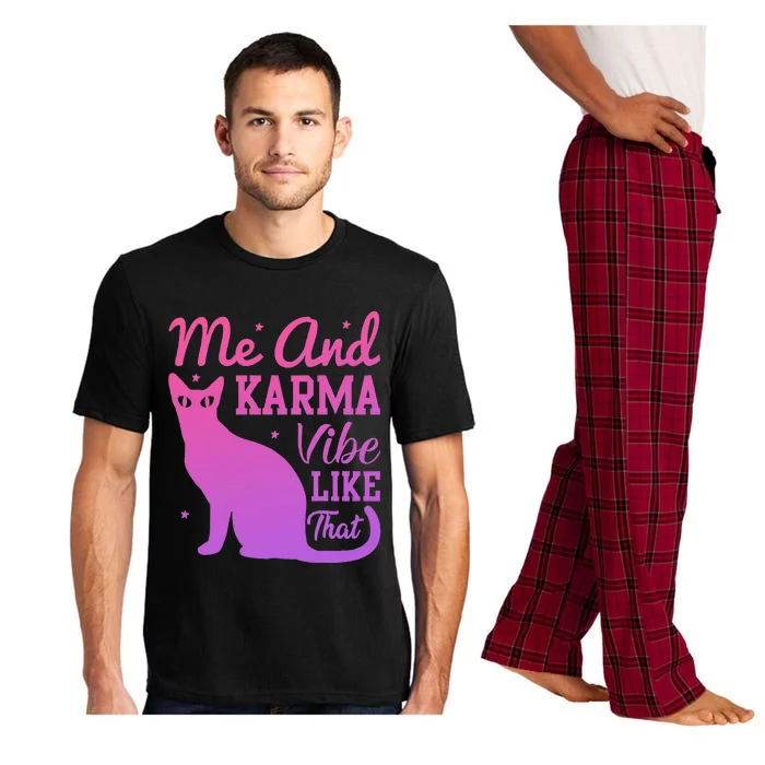 Me And Karma Vibe Lazy Cat Pajama Set