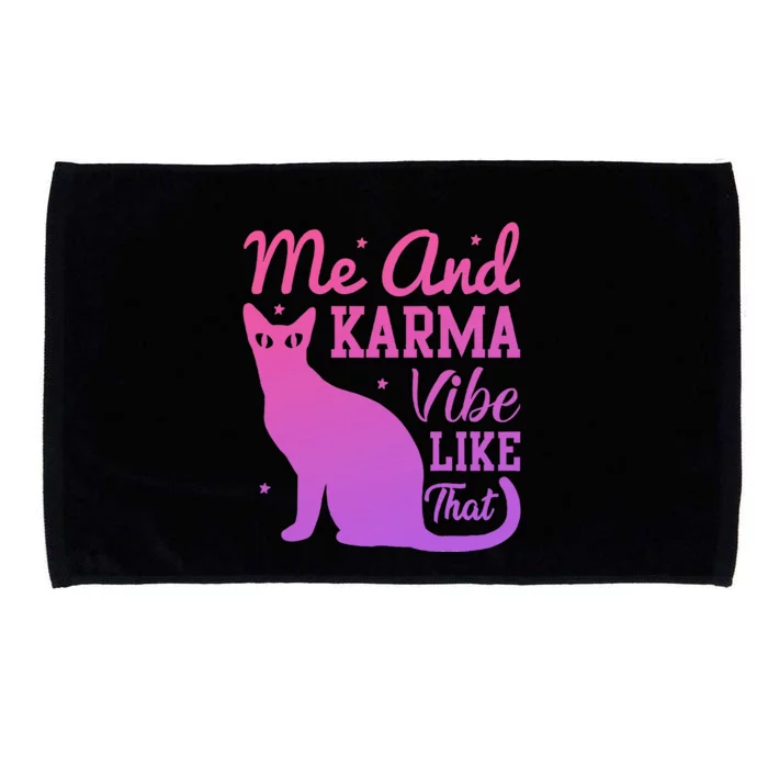 Me And Karma Vibe Lazy Cat Microfiber Hand Towel