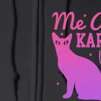 Me And Karma Vibe Lazy Cat Full Zip Hoodie