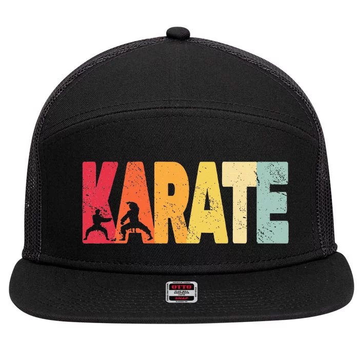 Martial Arts Karate 7 Panel Mesh Trucker Snapback Hat