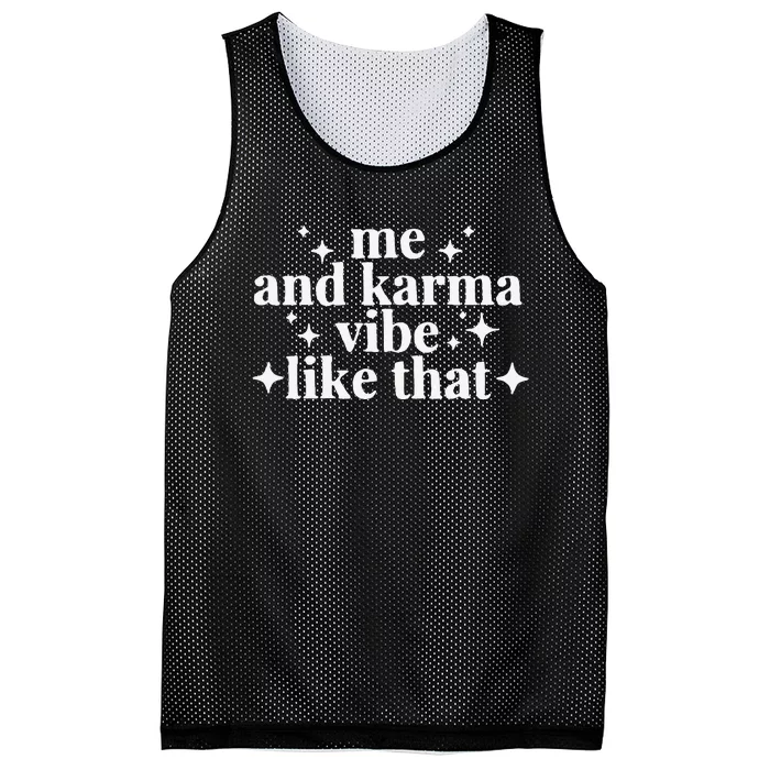 Me and Karma Vibe Like That Mesh Reversible Basketball Jersey Tank