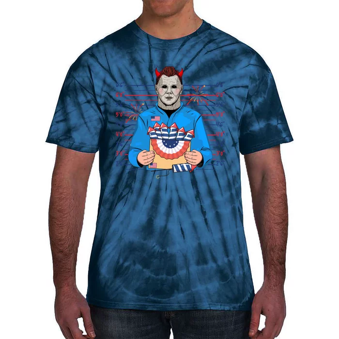 Michael America Killin It Since 1776 Horror Movie Fourth Of July Tie-Dye T-Shirt